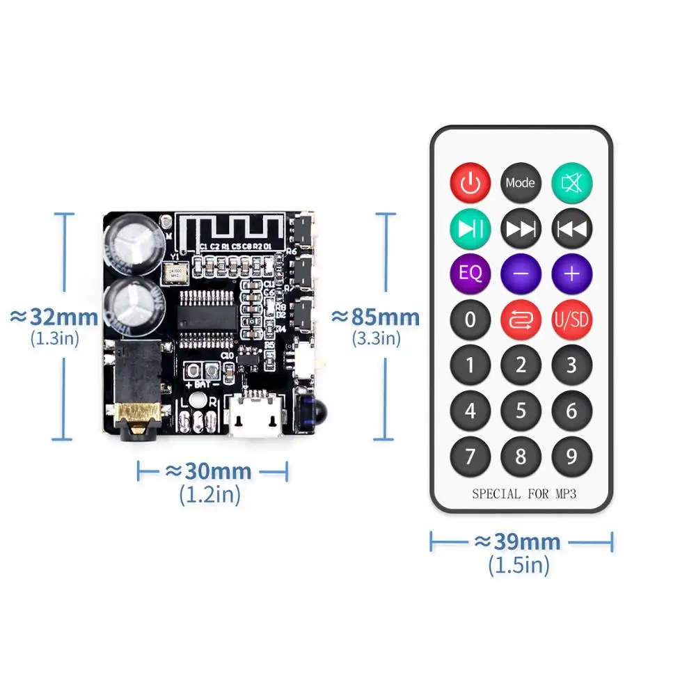 VHM 314 V3.0 Bluetooth аудио приемник плата 5 0 mp3 декодер не допускающий потерь с режимом EQ и
