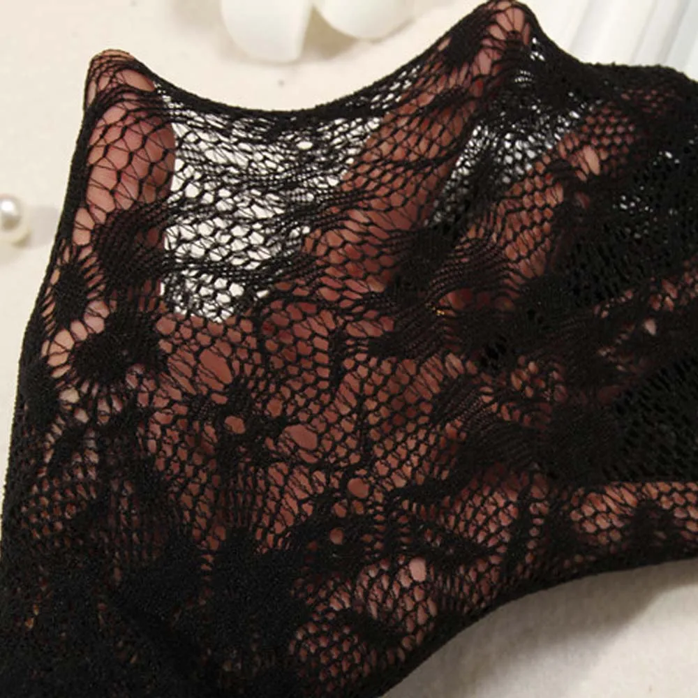 Сексуальные женские жаккардовые колготки Ажурные кружевные с розами ажурные для