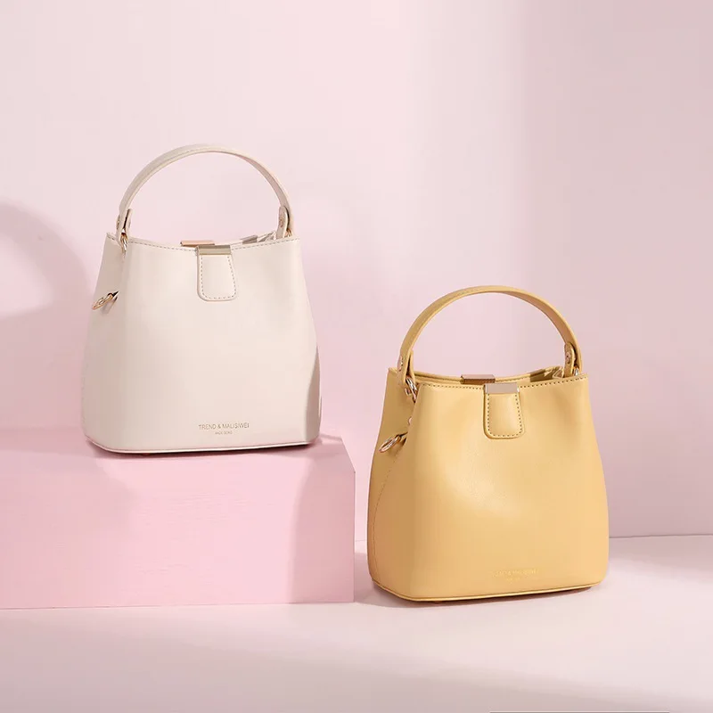 

Casual Bucket bag 2020 Fashion New High quality PU Leather Women's Designer Handbag High capacity Shoulder Messenger Bag