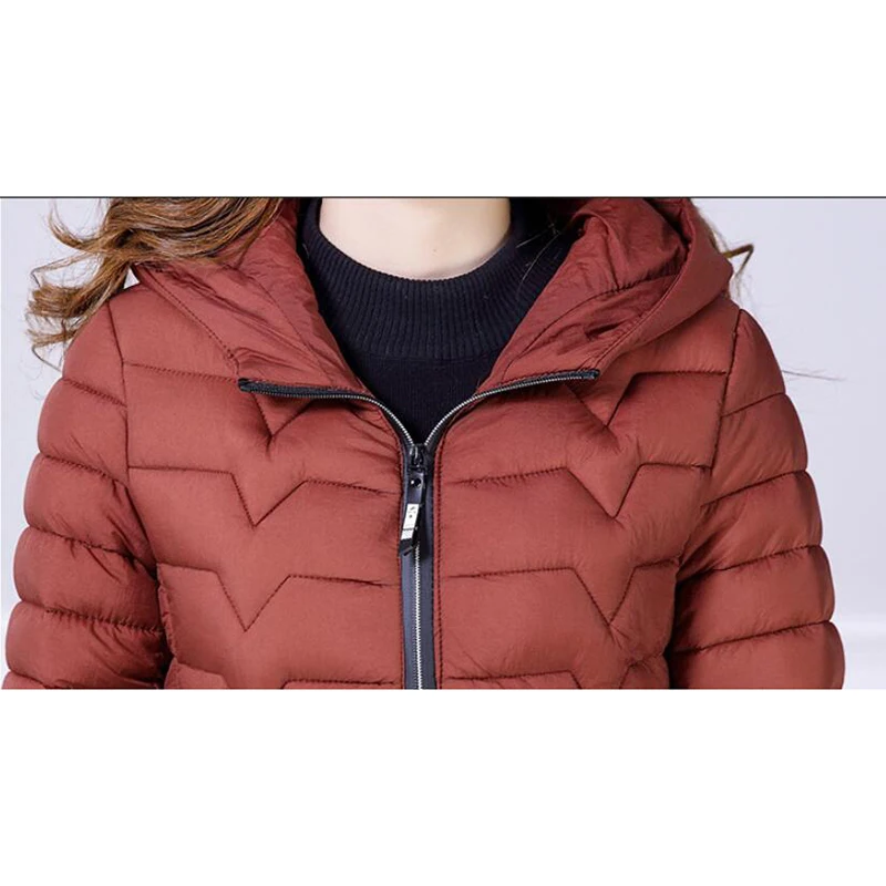 2022 Зимняя парка Женская куртка с капюшоном верхняя одежда для среднего возраста