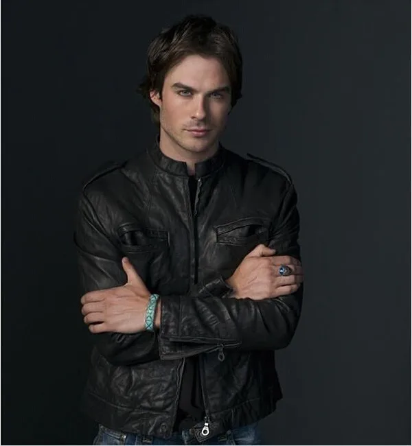 100% Настоящее 925 пробы серебро Дневники вампира Деймон Сальваторе Стефан Ретро