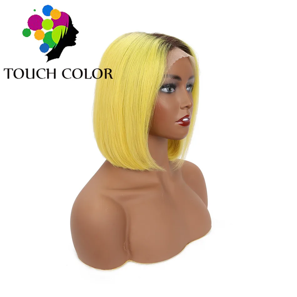 Hairvev 1B 613 13*4 парики из натуральных волос на кружеве Remy 150% плотность бразильский 613 блонд короткий парик из натуральных волос для черных женщин