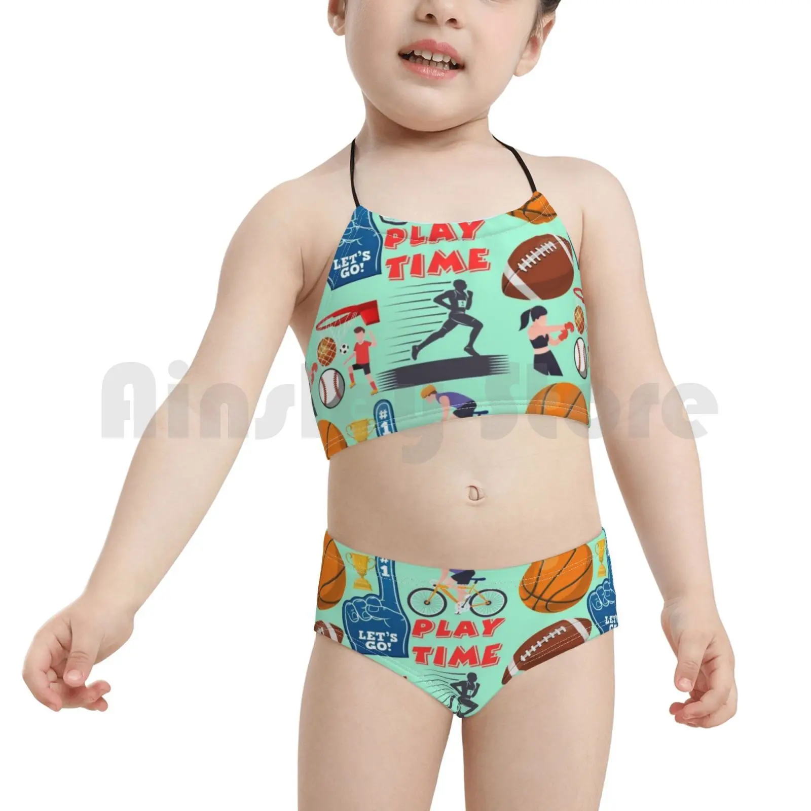 Игровая зона (Prabhz _ World) купальник бикини с подкладкой и высокой талией уникальная