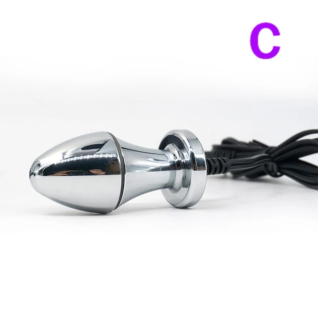 4 типа E stim металлический Анальный Анальная пробка Электрический шок анус