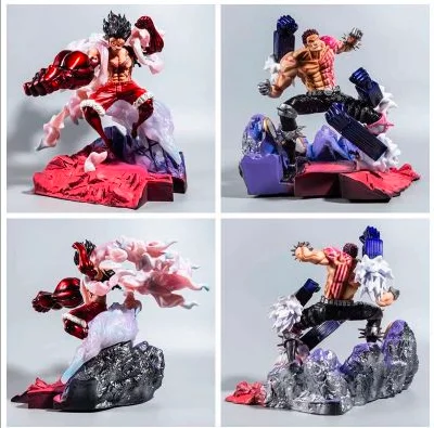 Новинка цельная Статуэтка Luffy VS Шарлотта катакури GK из ПВХ Аниме Фигурки