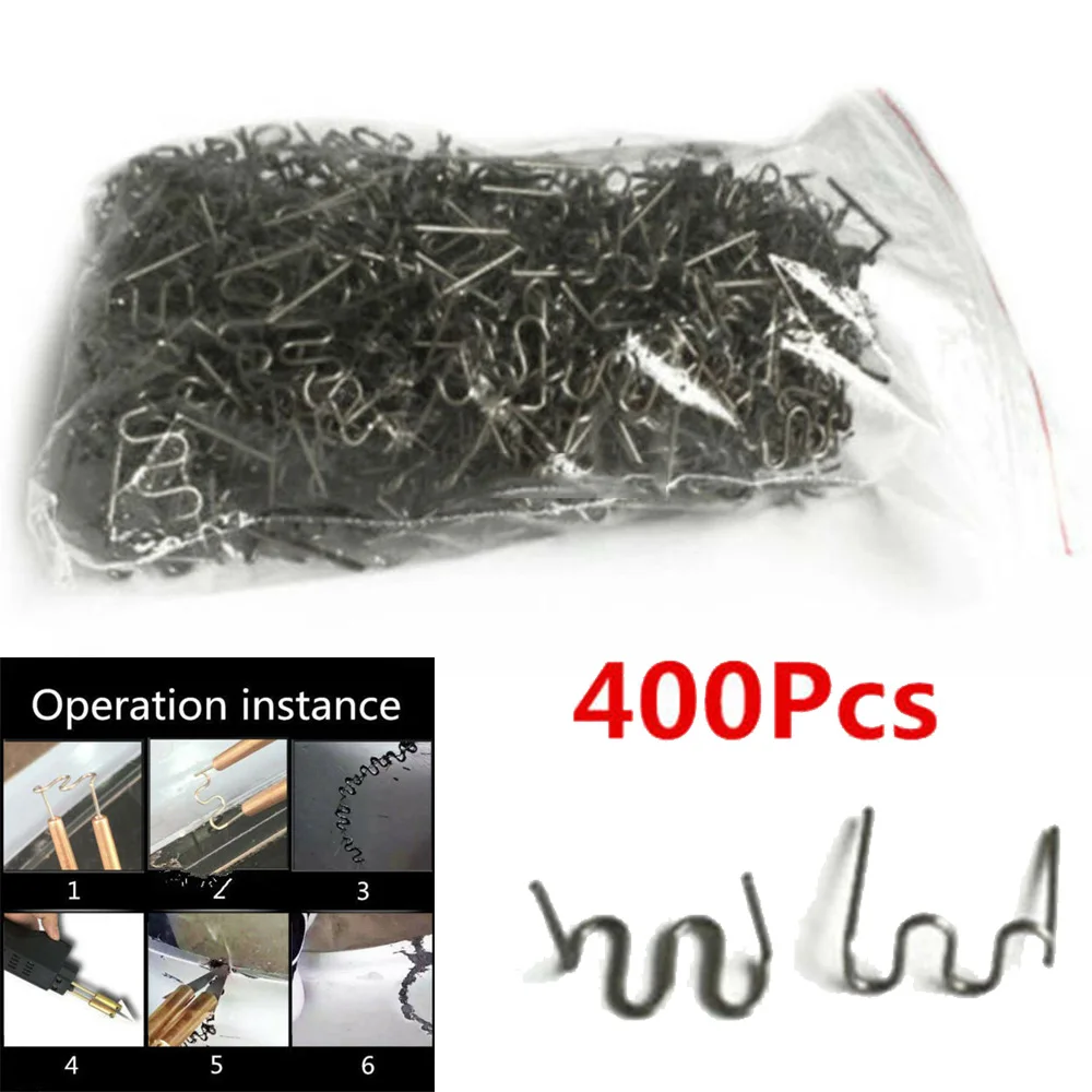 

Plastic Hot Staples Welding Wave Silver Supplies Set 0.8mm For Car Bumper