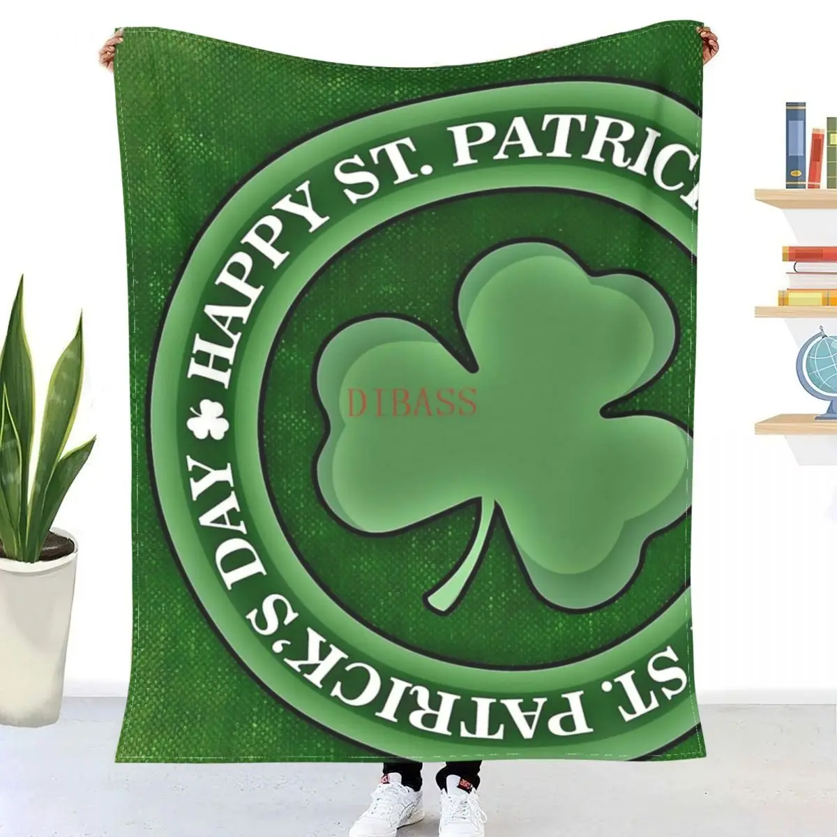 

Happy St. Patricks Day 3D Printed Flannel Throw Blanket Bedspread Sofa blankets