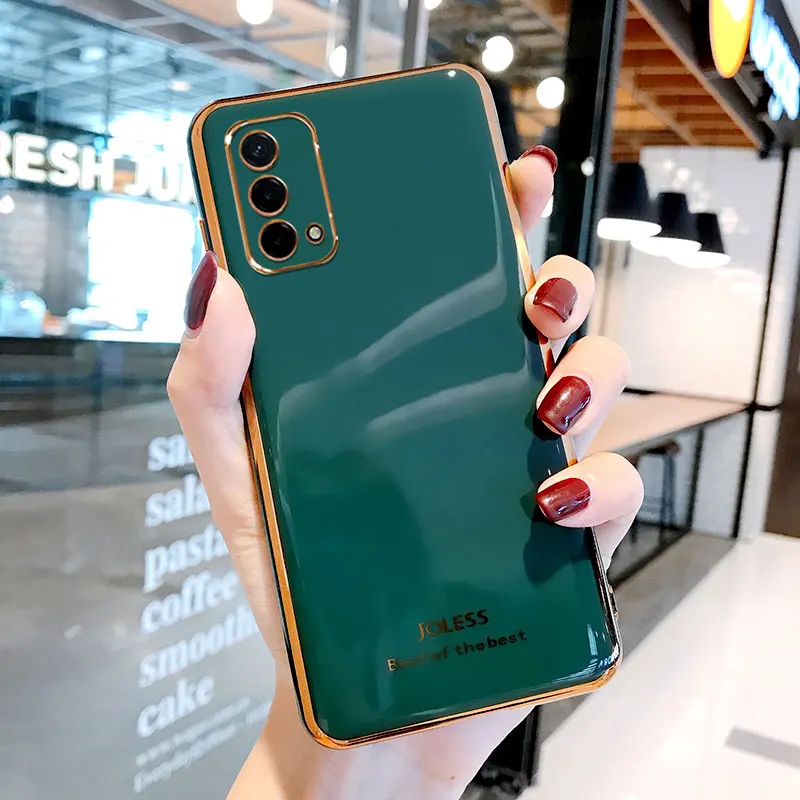 Luxury Silicone Case For Oppo A74 phone Case For oppo A54 Cover Shockproof Fundas Ring Stand Holder Cases oppo A94 A74 A54 4G