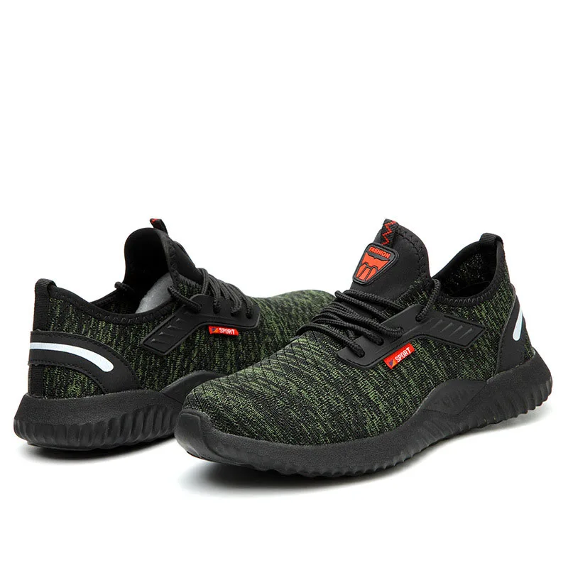 Мужские ботинки со стальным носком с защитой от проколов и скольжения защитная