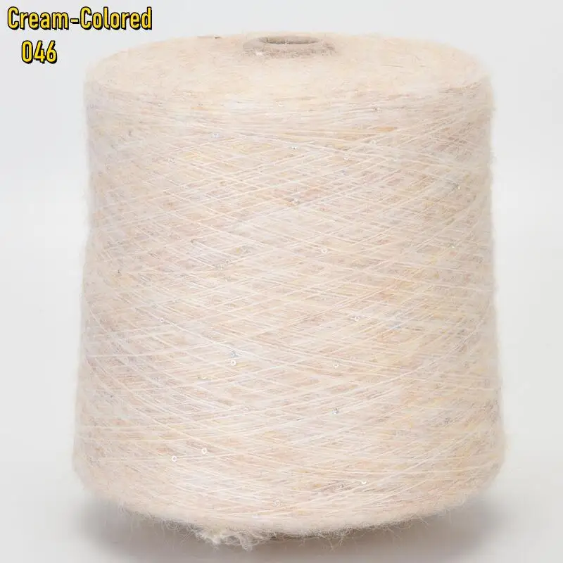 Destock 90% скидка Жа 50 г/мяч/Мохер пряжа с пайетками DIY Вязание шерстяные свитера