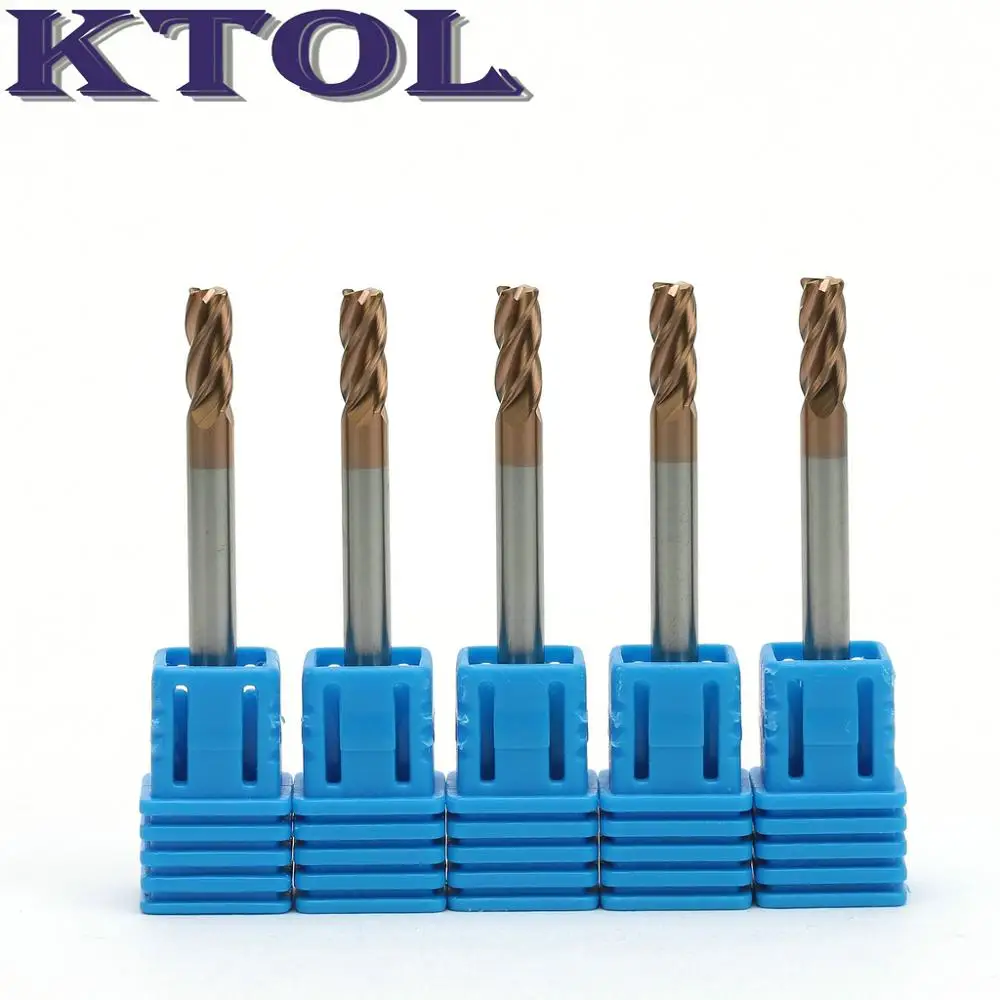 

4MM 4 Flute Solid Carbide Corner Rounding End Mills Radius Cutter Milling Tools Ball CNC Router Spiral Bit for Metal Steel Iron