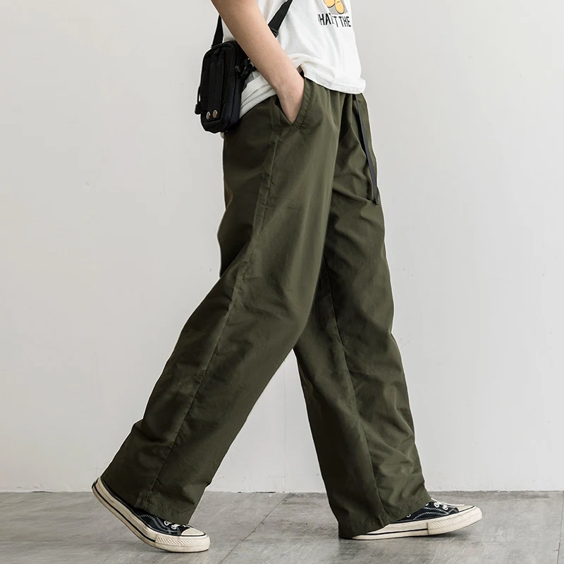 

Mens Winter Pants Men 2020 Fashion Street Wear Loose Trousers Joggers Casual Solid Color Baggy Full Length Wide Leg Pants Men