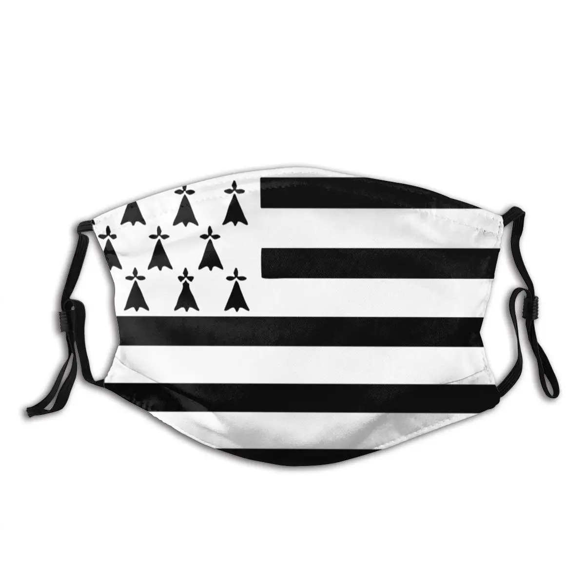 Пыленепроницаемая маска для лица с фильтрами рисунком в виде флага