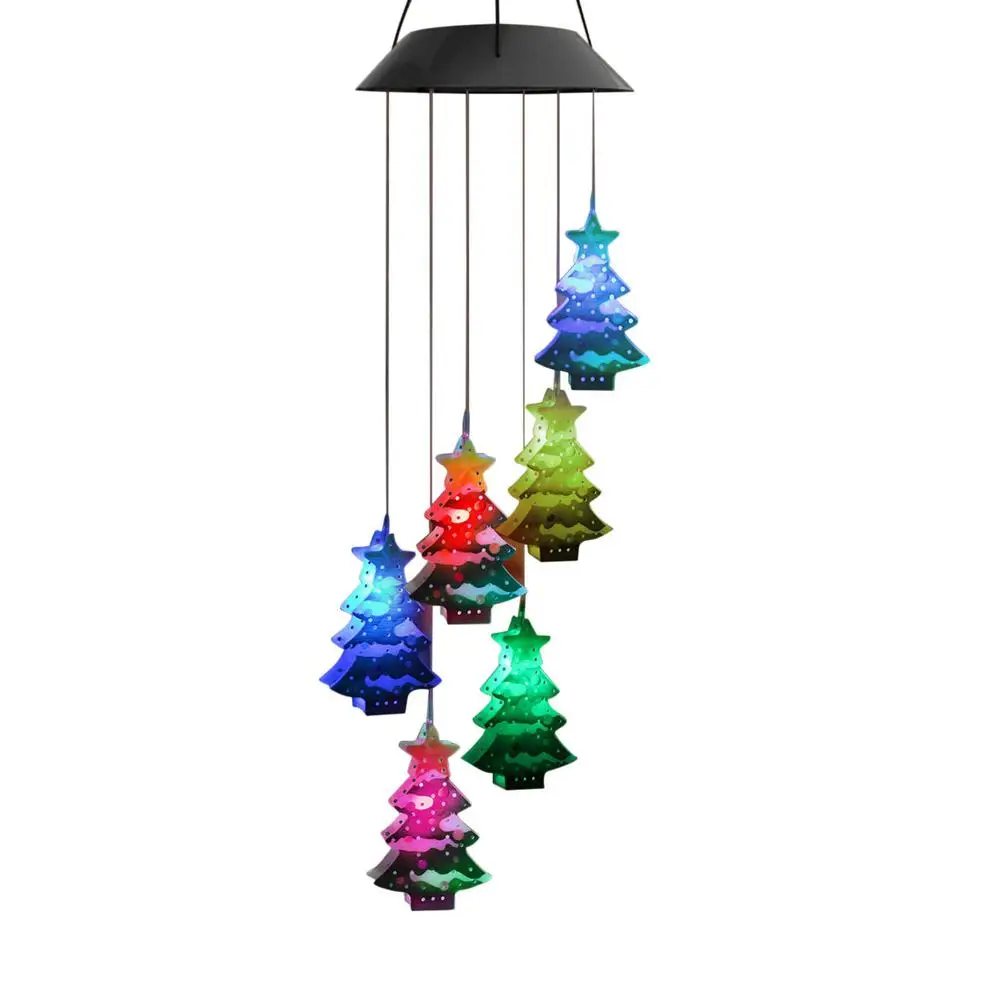 

Solar Lights Wind Chimes Color Changing Christmas Tree Lights Solar Wind Chime Indoor Outdoor Solar Wind Chimes Ideal Gifts
