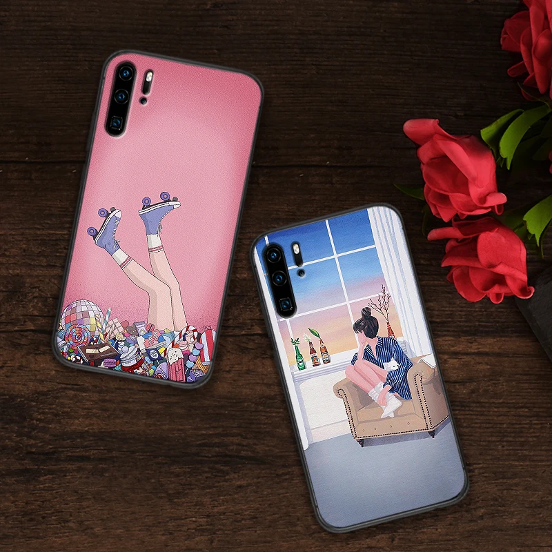 Силиконовый чехол для телефона huawei Y6 Y7 2018 Y9 Prime Коврики 10 20 Pro 2 3 4 Lite Nova 2i 3i 5i Coque
