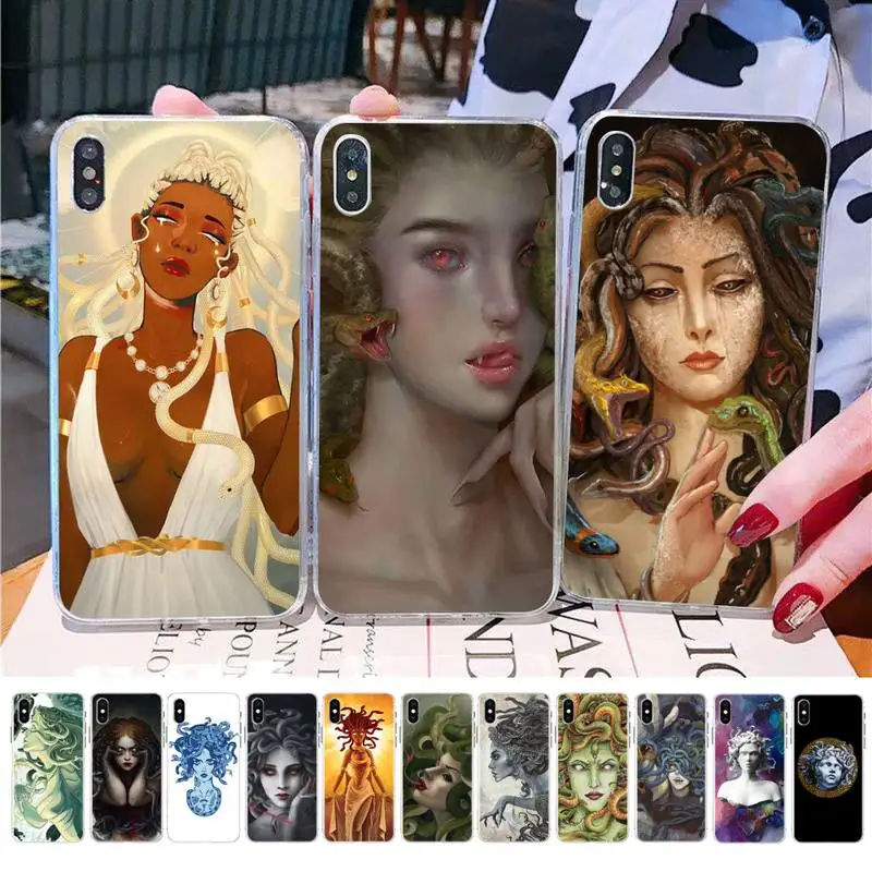 

MaiYaCa Medusa Stone artistic Phone Case for iPhone 11 12 pro XS MAX 8 7 6 6S Plus X 5S SE 2020 XR cover