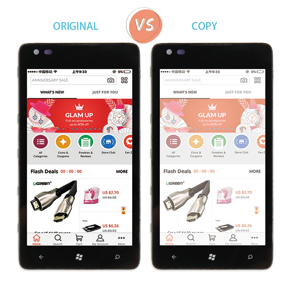 Черный ЖК дисплей для Nokia Lumia 900 сенсорный экран дигитайзер с рамкой полная сборка