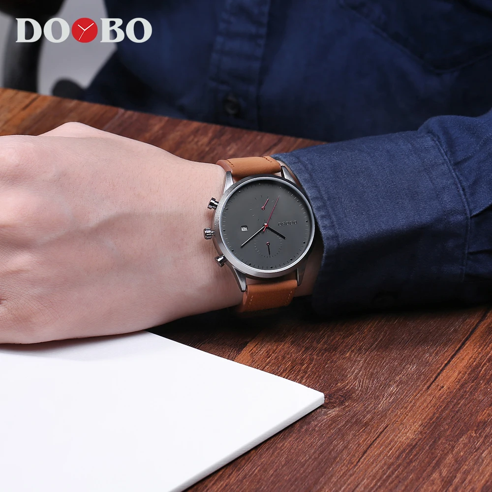 

2021 New Fashion Leather Strap Men Watches Creative Dial Business Wristwatch Date Quartz Male Clock Reloj Hombre Watch