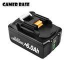 Перезаряжаемая литий-ионная батарея BL1830 18 в 6000 мАч для Makita 18 В батарея BL1840 BL1850 BL1860 BL1860B LXT 400 L70