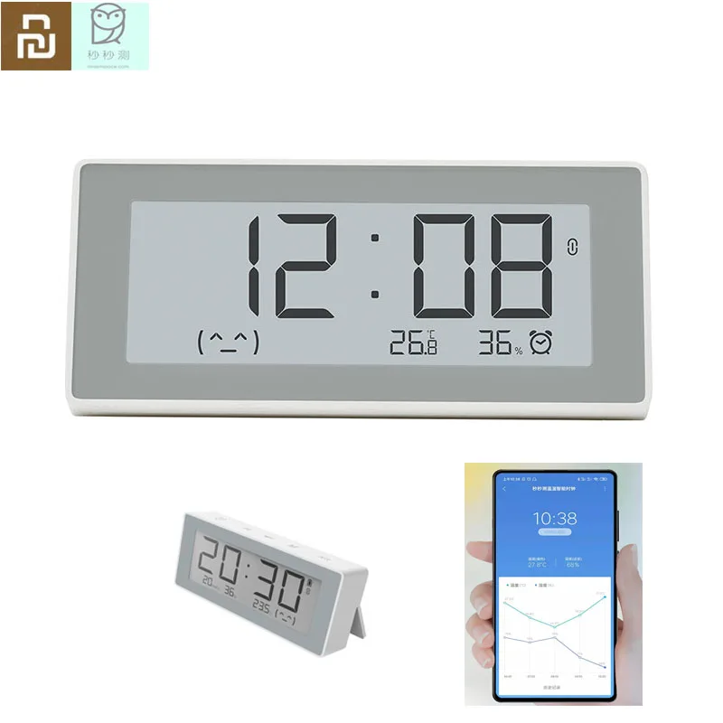 MiaoMiaoCe Smart E-Link INK LCD Screen BT4.0 цифровые часы измеритель влажности Высокоточный