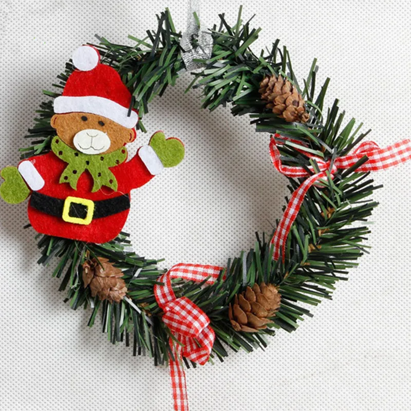 Украшение для рождественского венка в виде Санта-Клауса Рождественская гирлянда