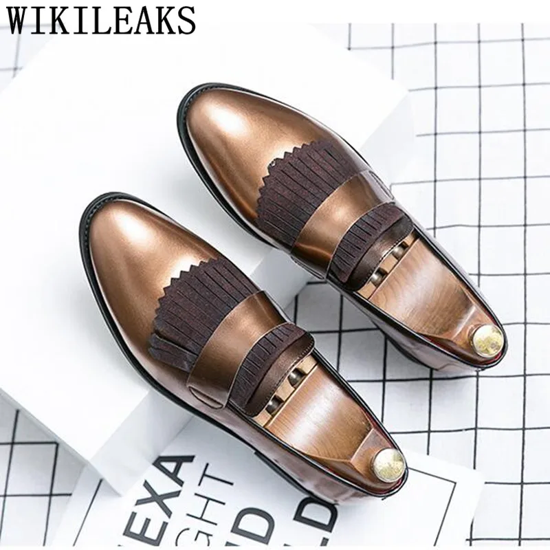 Роскошные свадебные туфли для парикмахера мужские элегантные лоферы кожаные