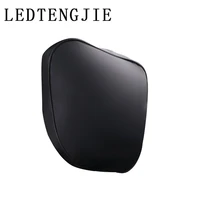 ledtengjie car universal backrest accessories pillow leather memory foam car headrest lumbar seat support cushion