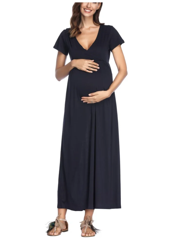 

Maternity Dresses Clothes Pregnancy Dress for Pregnant Women Spring Summer Dresses Clothing Mummy Long Photo Props Clothes