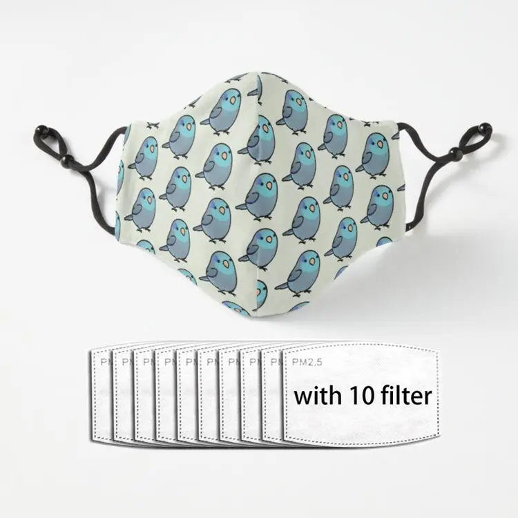 

Пухлые темно-синий Parrotlet маска многоразовые Респиратор маска маски для лица Модные низкие сапоги Мартин из 5 слоев PM2.5 фильтр маски гигиены п...