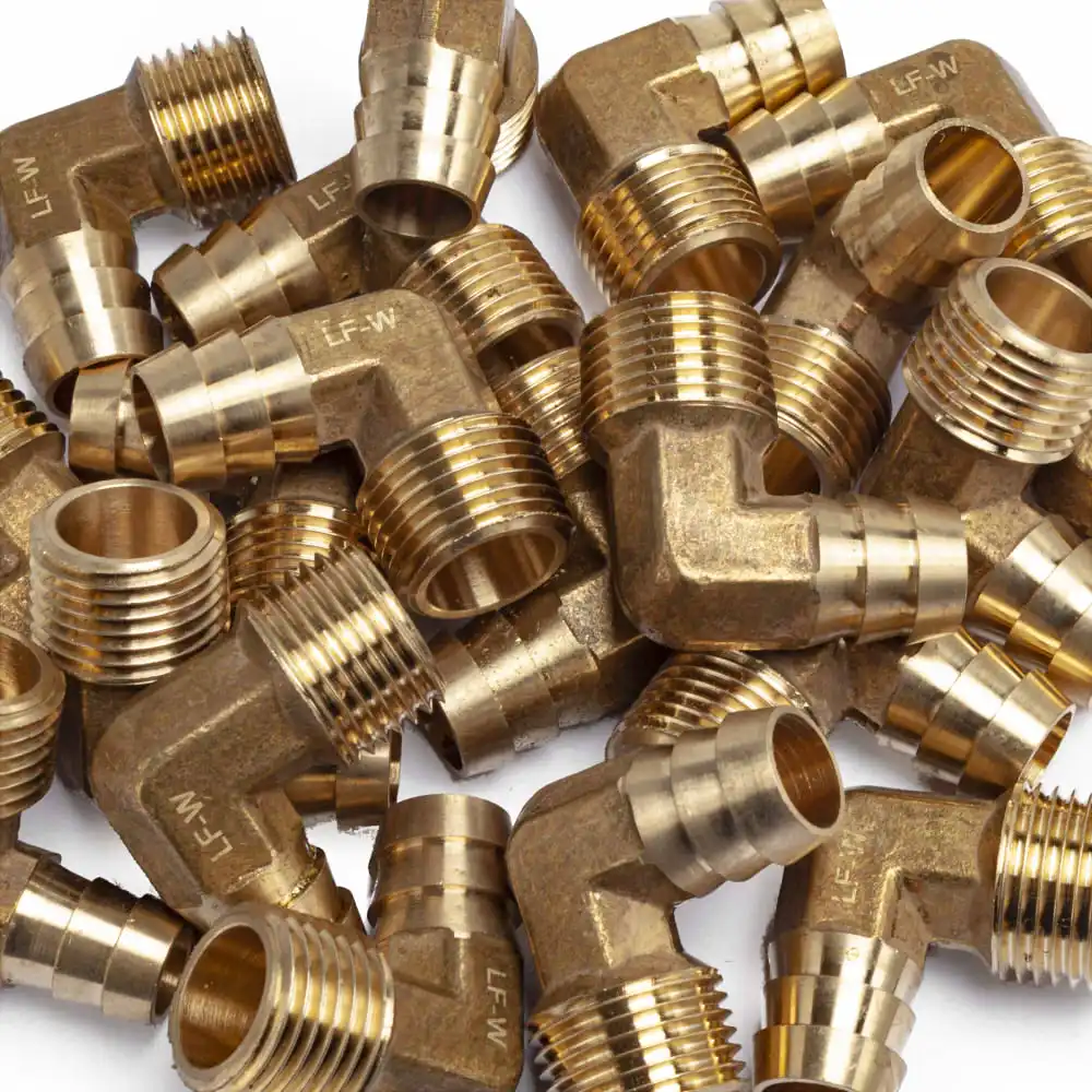 LTWFITTING 90 Deg локоть латунный Барб фитинг 5/8 &quotшланг x 1/2&quot резьба NPT &quotпапа&quot