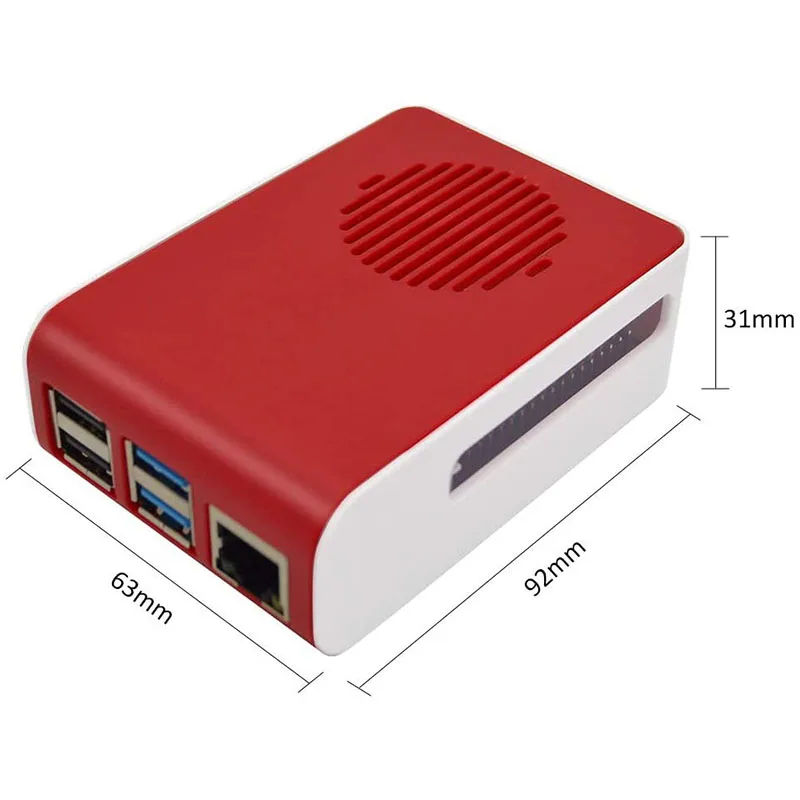 Чехол для Raspberry Pi 4 Model B со светодиодной подсветкой и комплектом вентиляторов