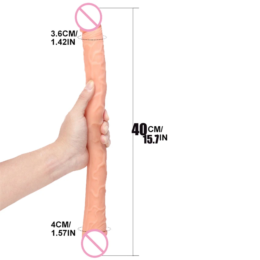 Супердлинный двухсторонний фаллоимитатор Mlsice 15 дюймов искусственный