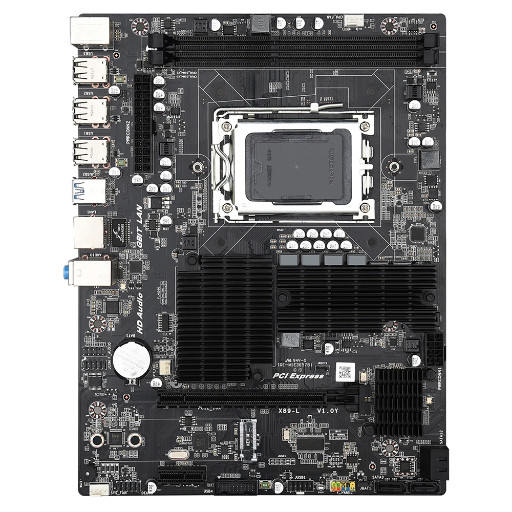 Комплект материнской платы JINGSHA X89 G34 2*16 ГБ = 32 DDR3 1600 МГц и AMD Opteron 6281|Материнские