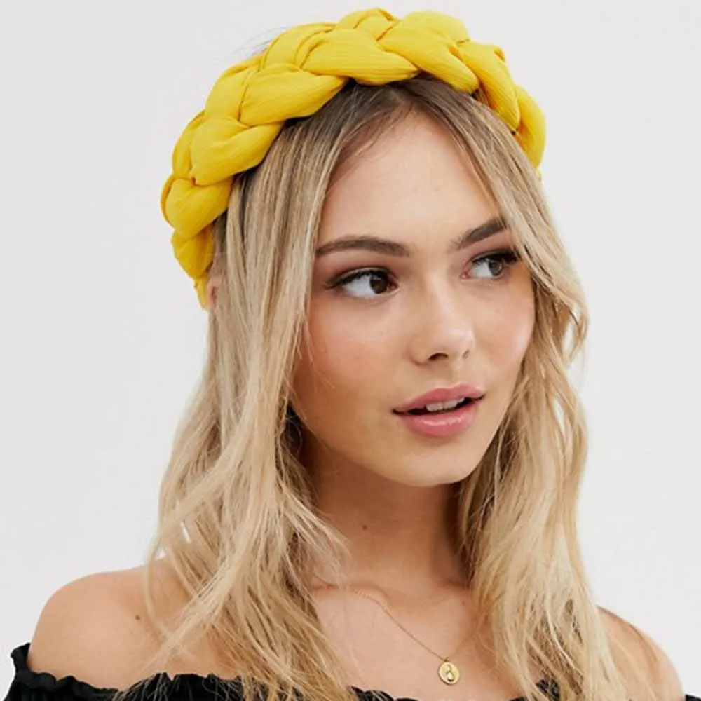 Повязка для волос Haimeikang Женская модная эластичная повязка на голову однотонные