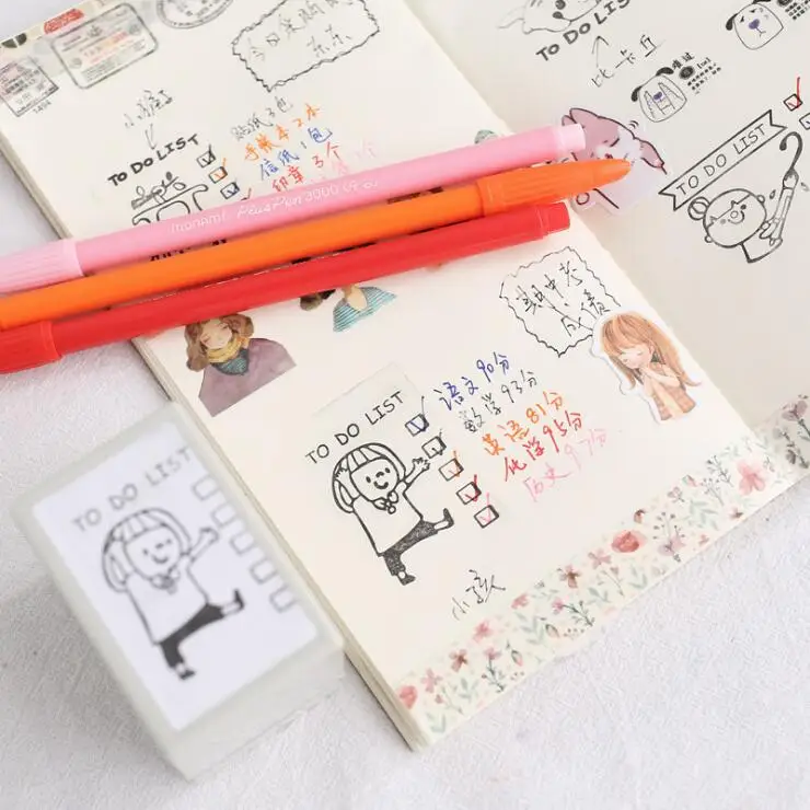 4 шт./компл. TO DO List серия канцтоваров Тетрадь аксессуары для планировщика план