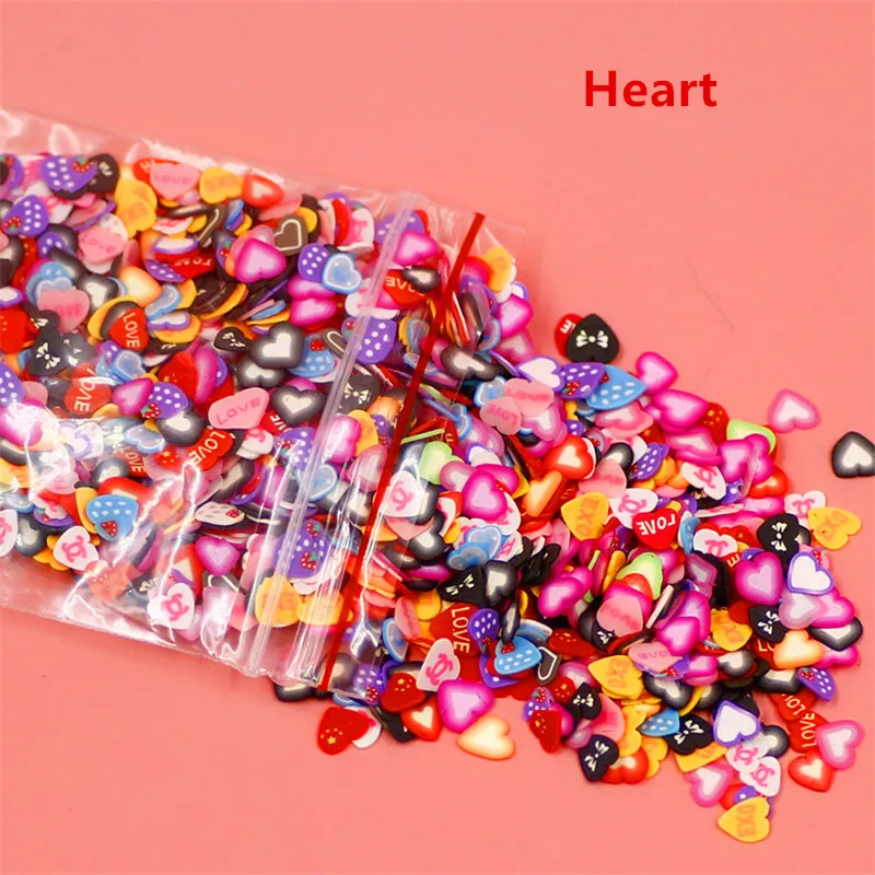 Новинка 1000 шт./упак. ногтей 3D кусочки фруктов Полимерная глина DIY кусочек