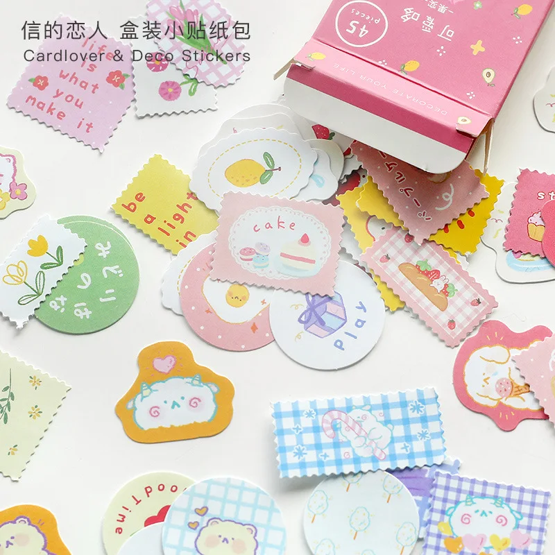 

20set/1lot Kawaii Stationery Stickers Cute polysalt Diary Decorative Mobile Stickers Scrapbooking DIY Craft Stickers