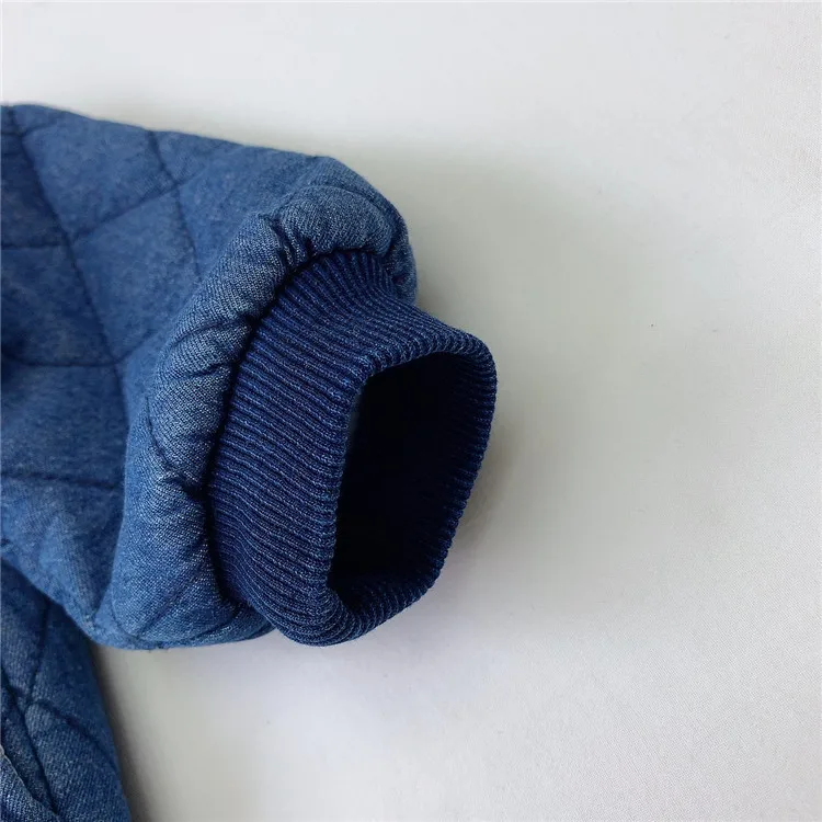 

2020 New Baby Girls Boys Thicken Warm Denim Coat Autumn Winter Cotton Long Sleeve Kids Jacket Outerwear 0-24M