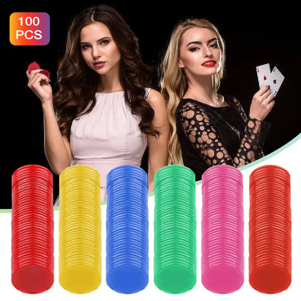 100 шт. без значения пустой покерный чип валюта маджонг счетная карта 6 цветов