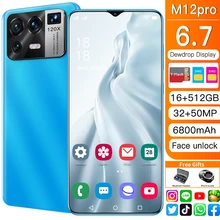 Xiao M12 Pro Global Version Qualcomm 888 16GB 512GB6800mAh 5G 6.7 Inch Mobile Phone 10 Core Cellphone 4G LTE Smartphone Network (1)