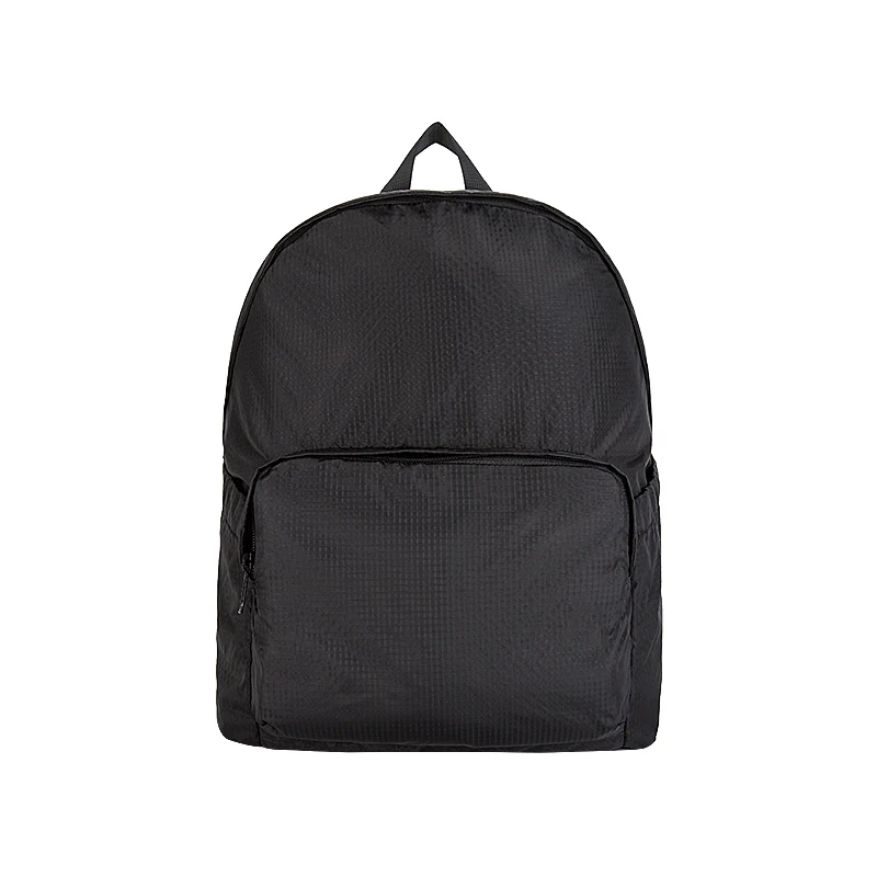 

School Bags Nylon Black Foldable Student Backpack Large Capacity Women College Bags Male Travel Rucksack Casual Leisure Fashion