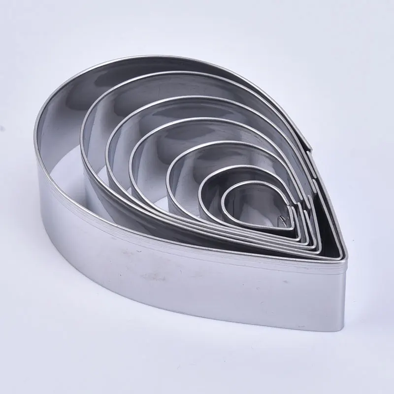 

7Pcs Clay Cutter Stainless Steel Drop Round Ceramic Pottery Designer DIY Polymer Clay Craft Cutting Mold for Jewlery Pendant