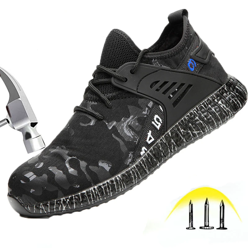 Новые мужские уличные ботинки размера плюс со стальным носком военные рабочие и