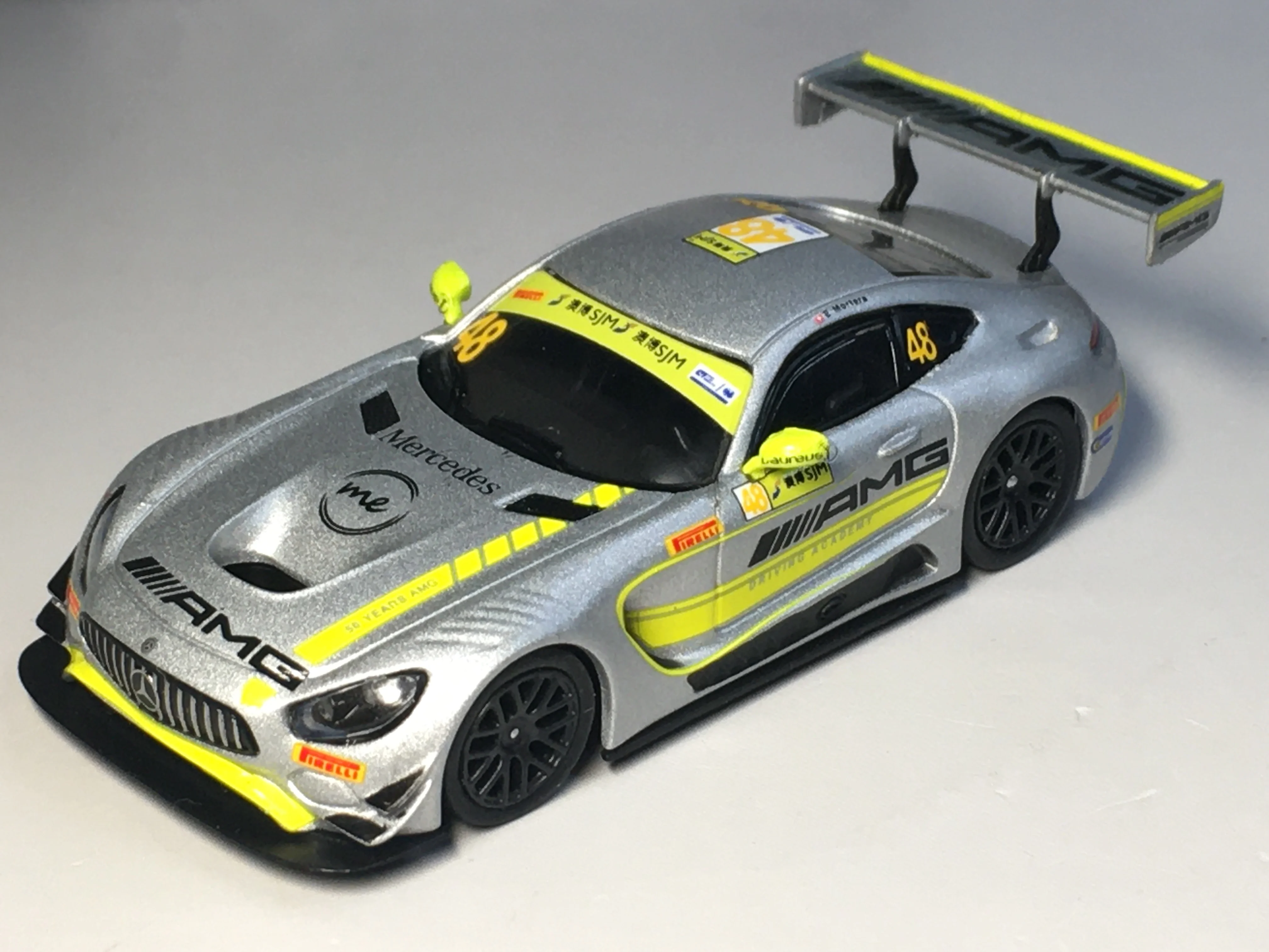 

Sparky 1/64 Y157 Mercedes-AMG GT3 No.48 команда вождения Академия-победитель фия ГТ Кубок мира Макао литые модели автомобилей Ограниченная Коллекция