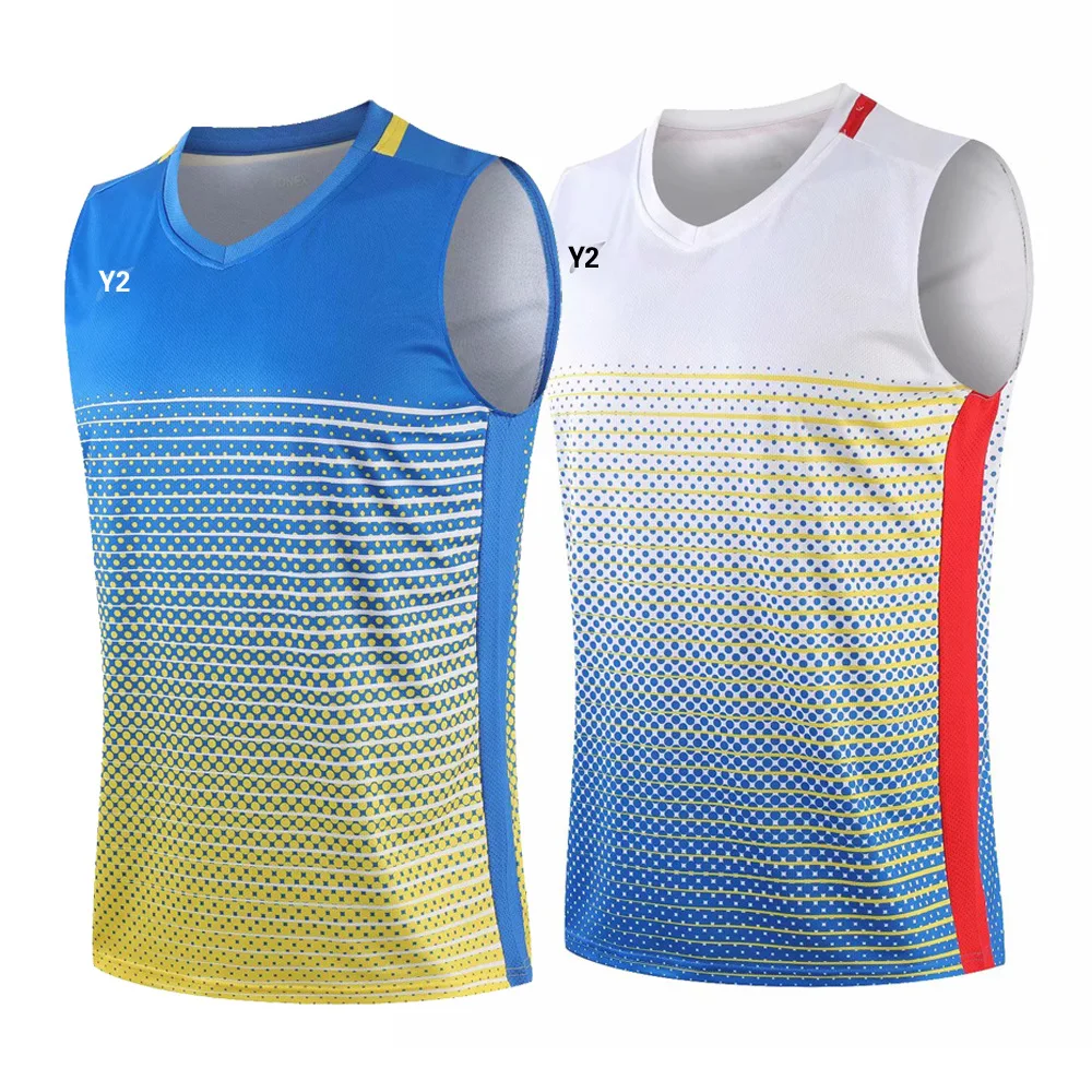 

Женский Быстросохнущий дышащий легкий жилет для бадминтона, спортивная одежда для настольного тенниса, мужские тренировочные костюмы для ...