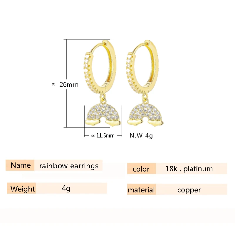 SIPENGJEL модные блестящие циркониевые массивные серьги кольца для женщин