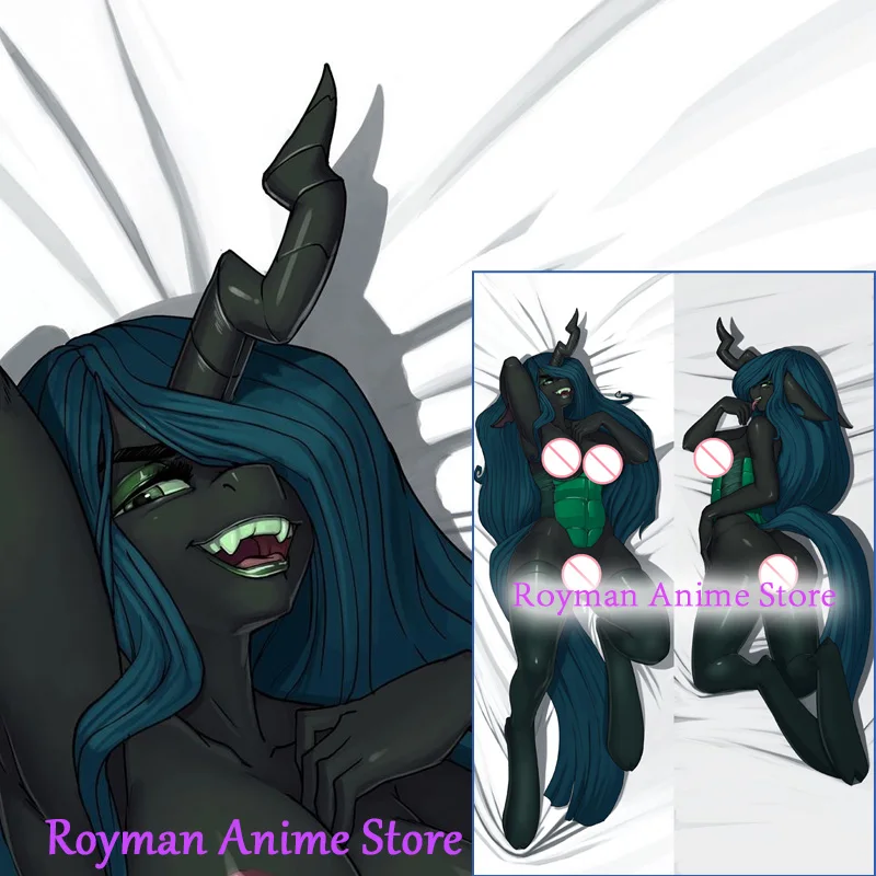 Двусторонняя наволочка Dakimakura из аниме Queen Chrysalis MLP с пушистым рисунком в