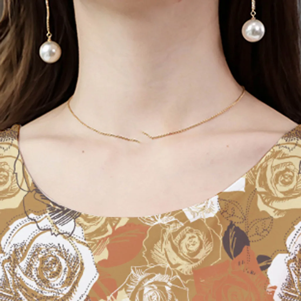 Модное повседневное женское платье с О-образным вырезом коротким рукавом платья