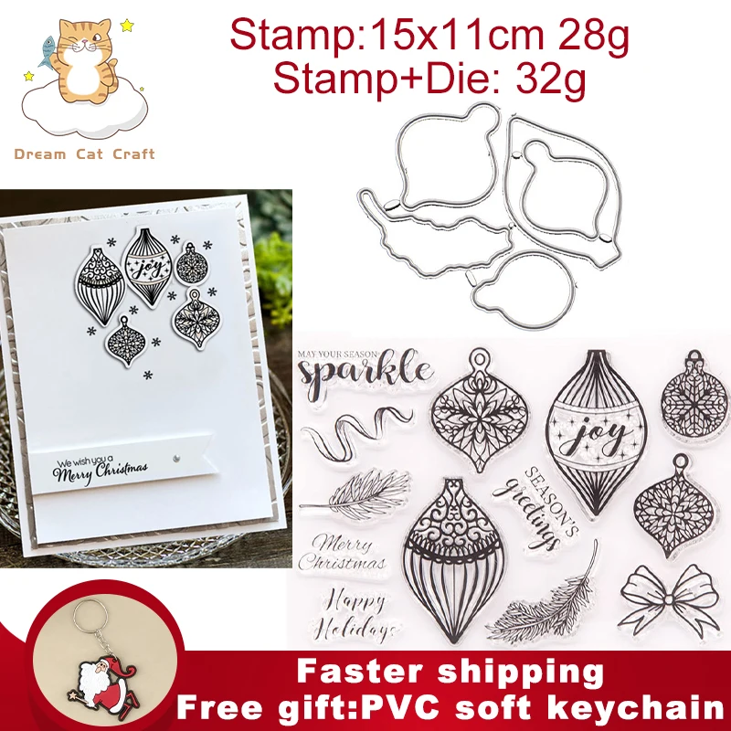 

2021 Merry Christmas Lantern Pendant Stamps and Cutting Dies New Arrivals 2021 Diy Dies Scrapbook Album Embossed Craft Cut Dies
