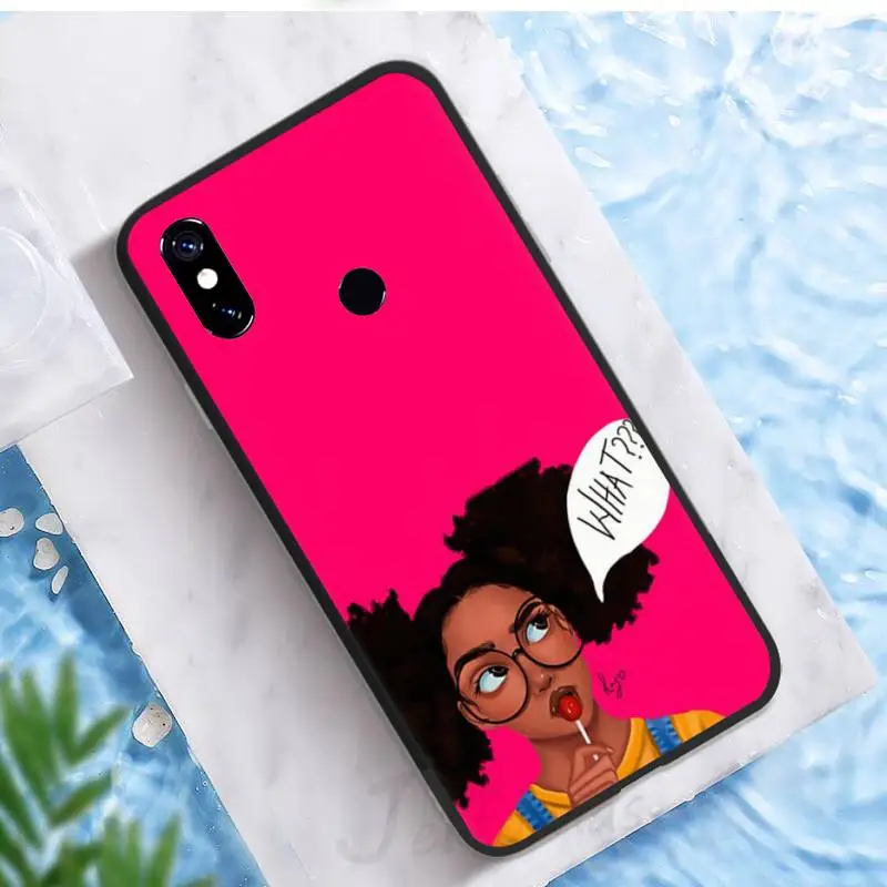 

African melanin girl Women fashion Phone Case For Xiaomi Redmi note 7 8 9 t k30 max3 9 s 10 pro lite